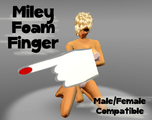 Miley Foam Finger