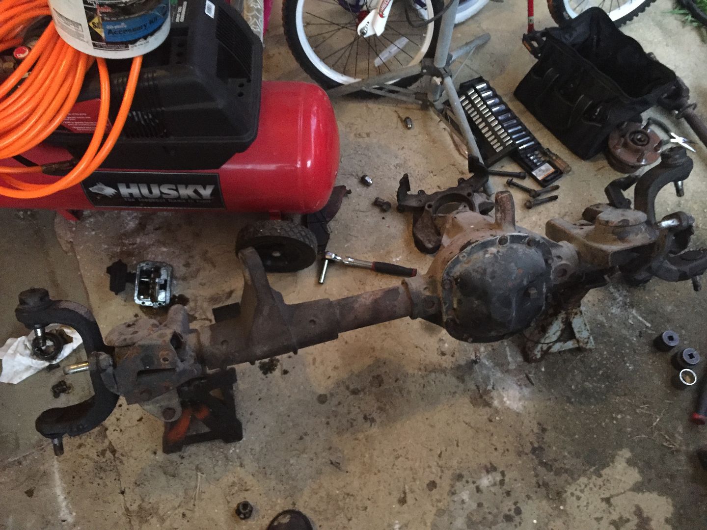 Early jeep front axle swap #5